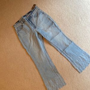 J Jill Ankle Jeans with hem detail